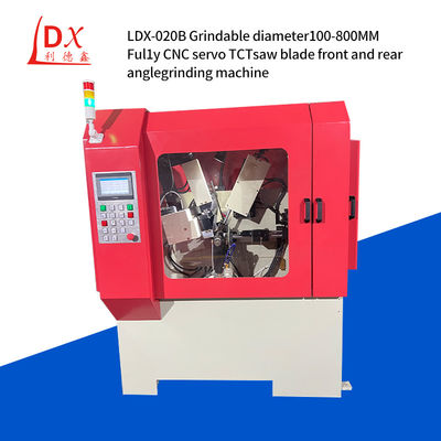 LDX-020B เครื่องบดมุมด้านหน้าและด้านหลัง CNC TCT Saw Blade ปิดเต็ม