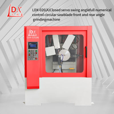 LDX-026A เซอร์โวฟู้ดเต็ม CNC วงกลมเลื่อยหน้าและหลังมุมบด