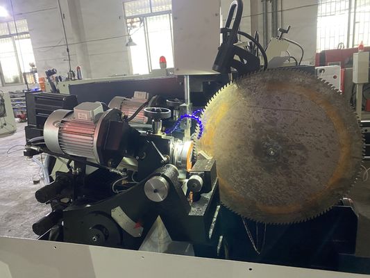 LDX-028A Full Servo CNC เครื่องตัดเลื่อยวงกลม มีใบเลื่อยสองหัวบด