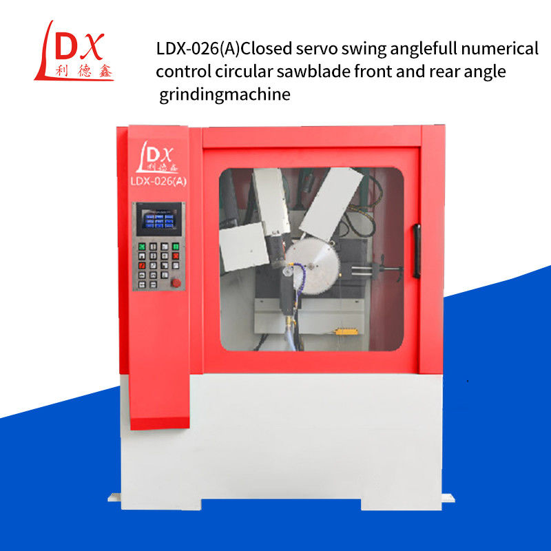 เต็มปิดเซอร์โวว์สวิงมุมเต็ม CNC TCT Saw Blade หน้าและหลังมุมเครื่องแกะ LDX-026A