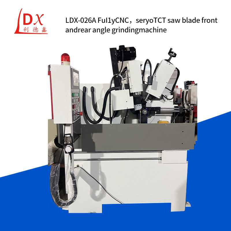เปิดเต็ม CNC เซอร์โวเหล็กกลมเจาะใบหน้าและด้านหลังมุมเครื่องบด LDX-026A