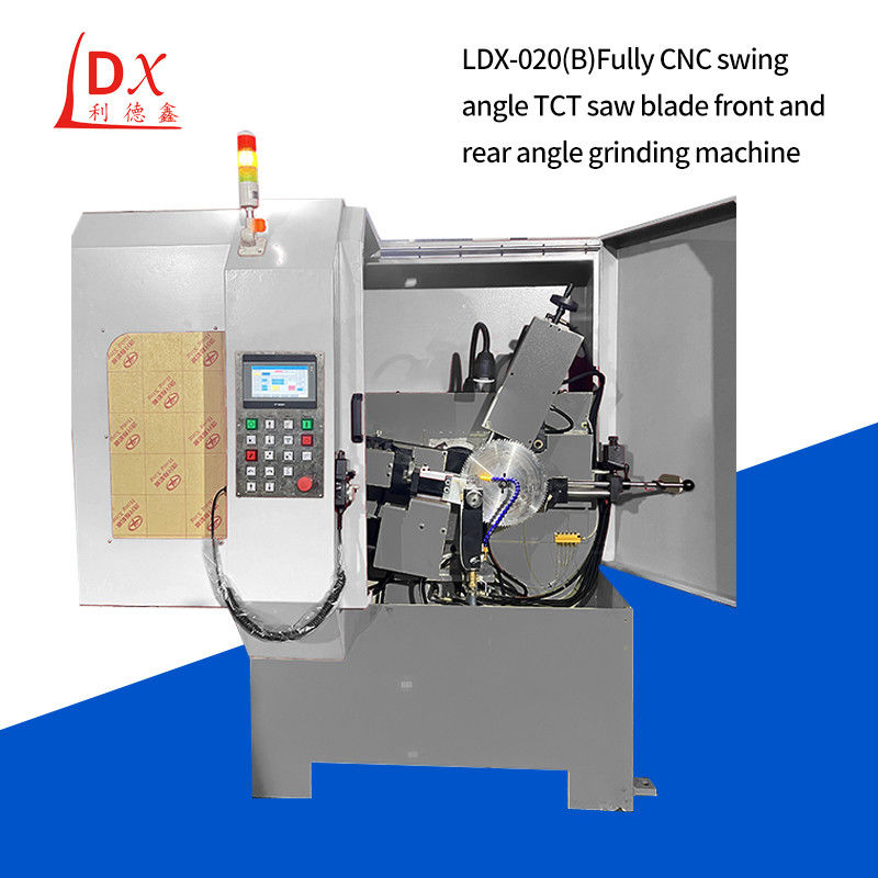 เครื่องเลื่อยมุมด้านหน้าและด้านหลัง CNC TCT แบบกลมปิดเต็ม LDX-020B