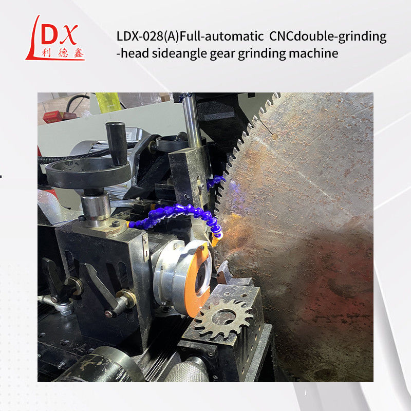 Servo Double Grinding Head Side Angle Full CNC TCT เครื่องเล็บเล็บเลื่อย LDX-028A เครื่องเล็บเลื่อย